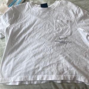 Womens cropped Nike tee
